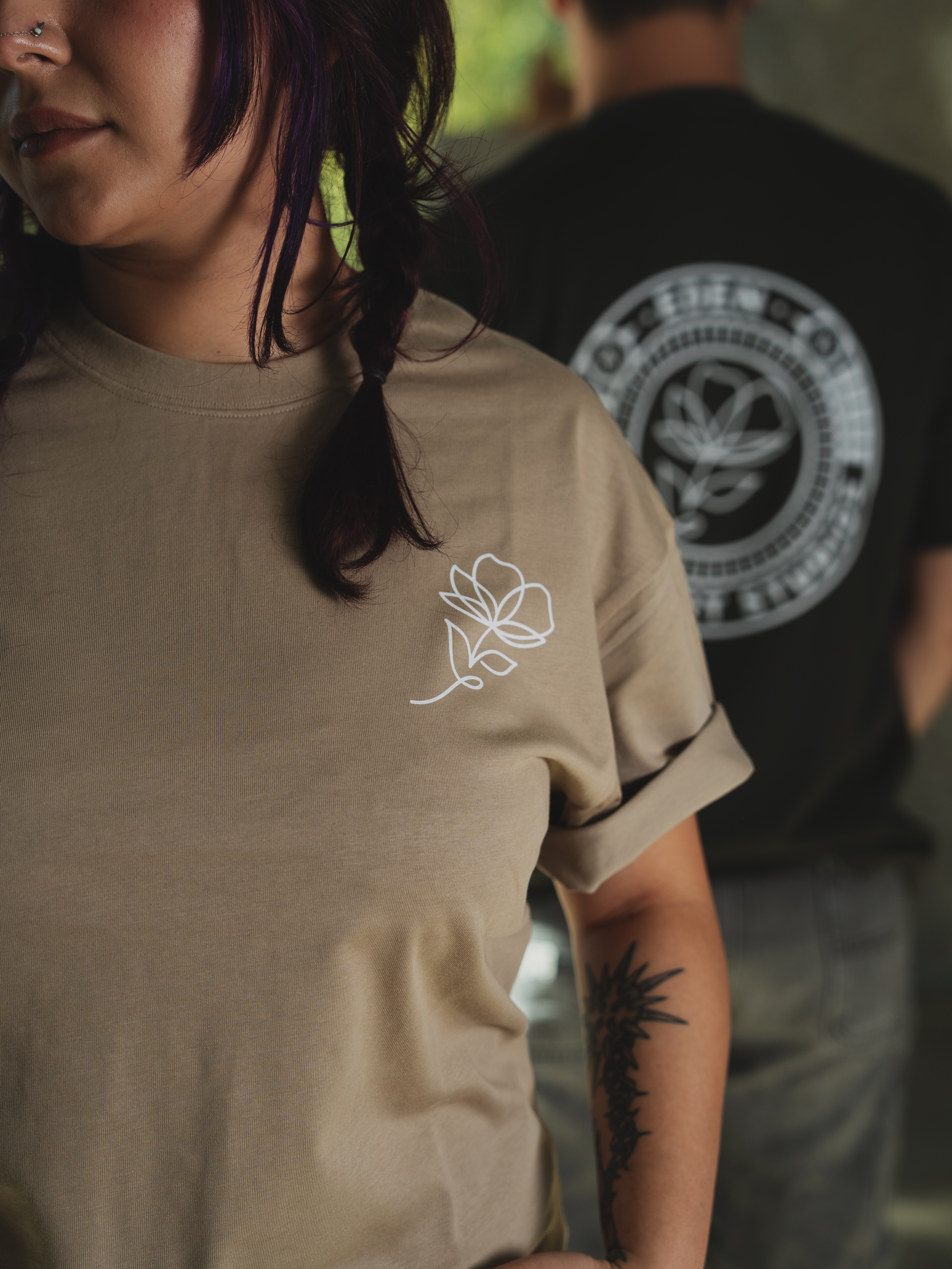 Eden Badge Tee- Earth Tone Series