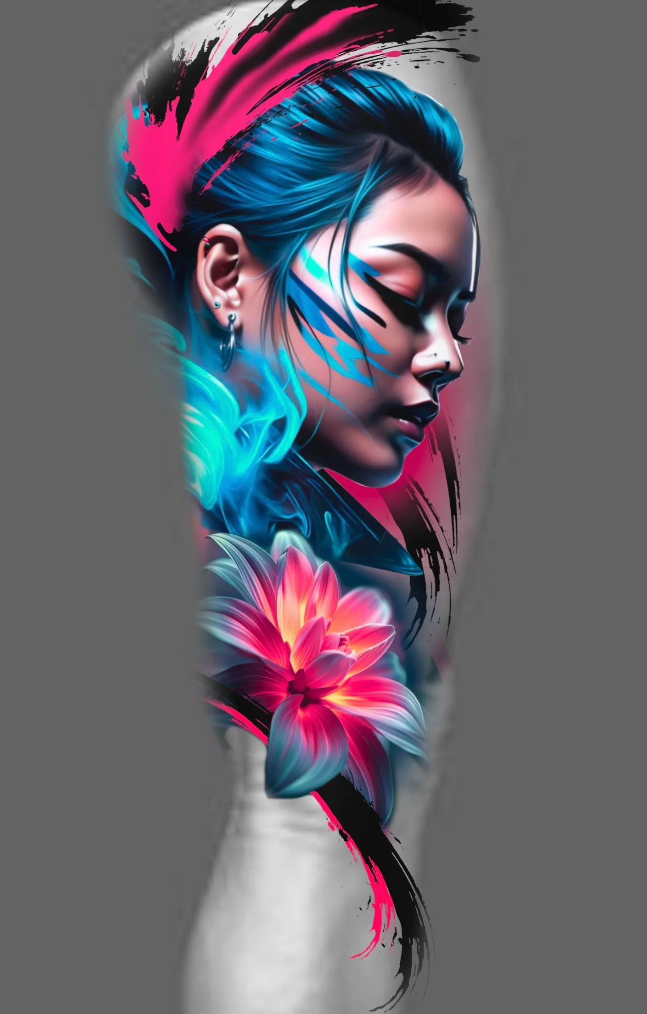 Floral Lady Face