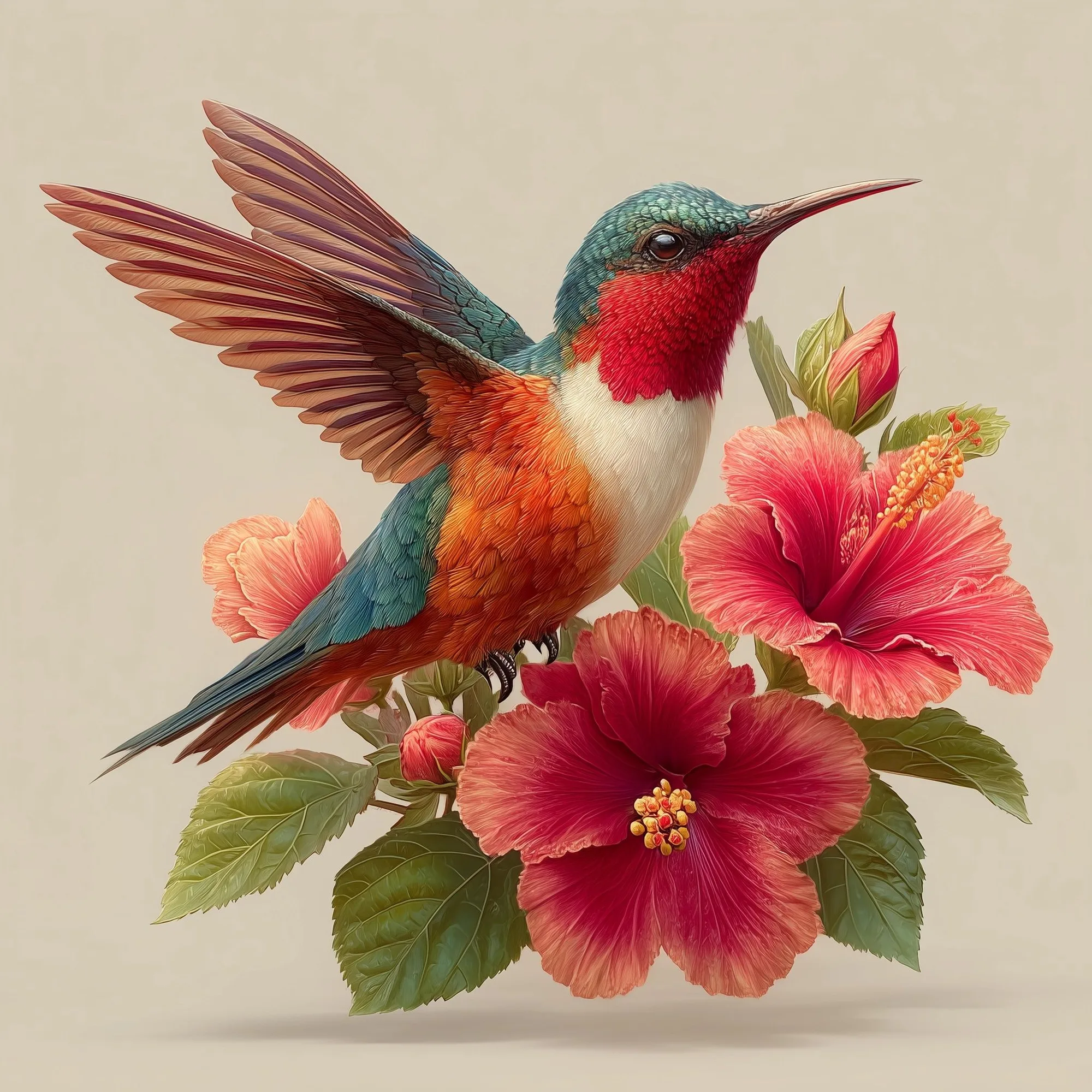 The Hummingbird In The Garden II