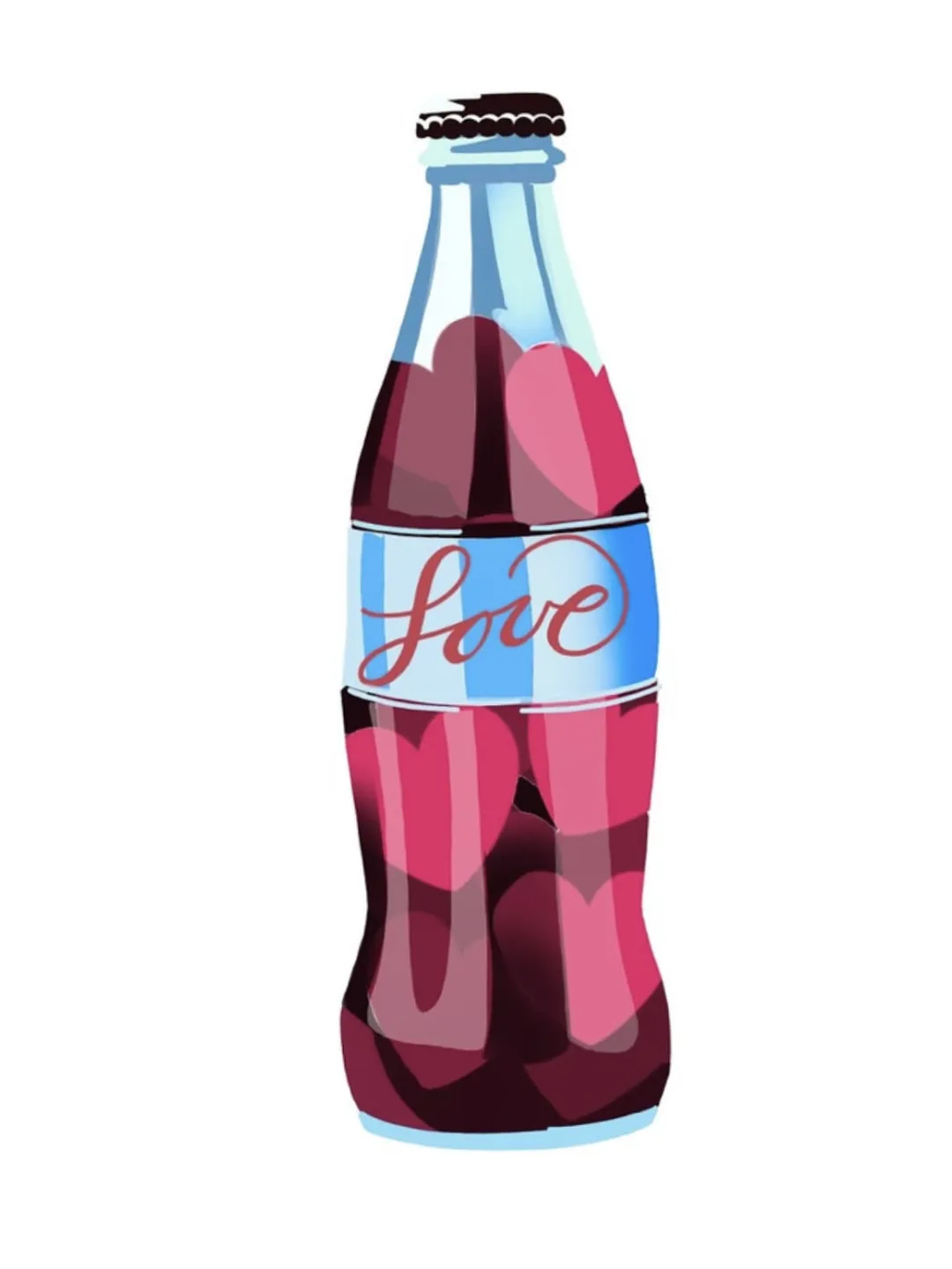 Love Soda Bottle